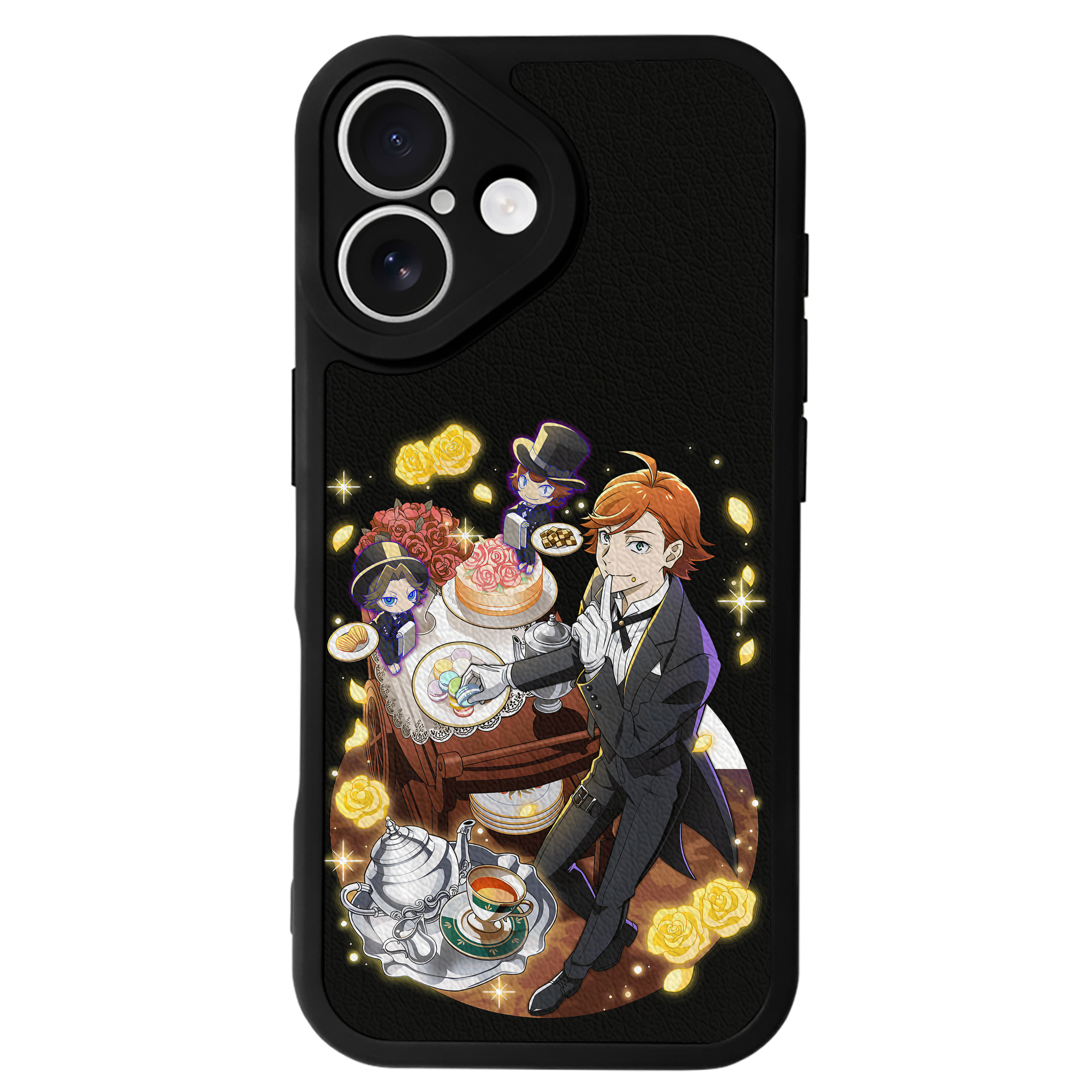（画像用） 文豪ストレイドッグス Bungo Stray Dogs 【iPhone 16シリーズ対応】シリコンスマホケース（レザー調） 材質：シリコン